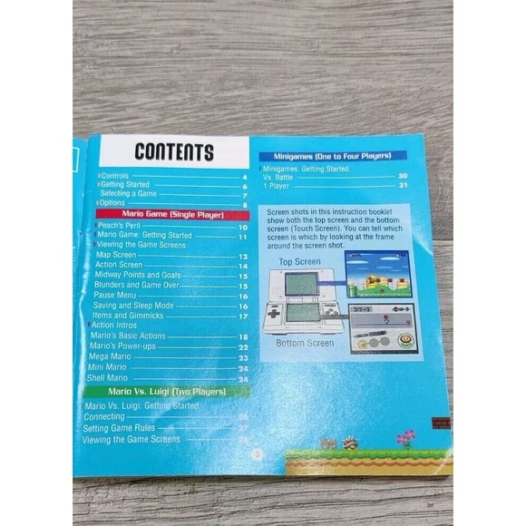 New Super Mario Bros Instruction Manual Booklet ONLY!! (DS) - Picture 5 of 5